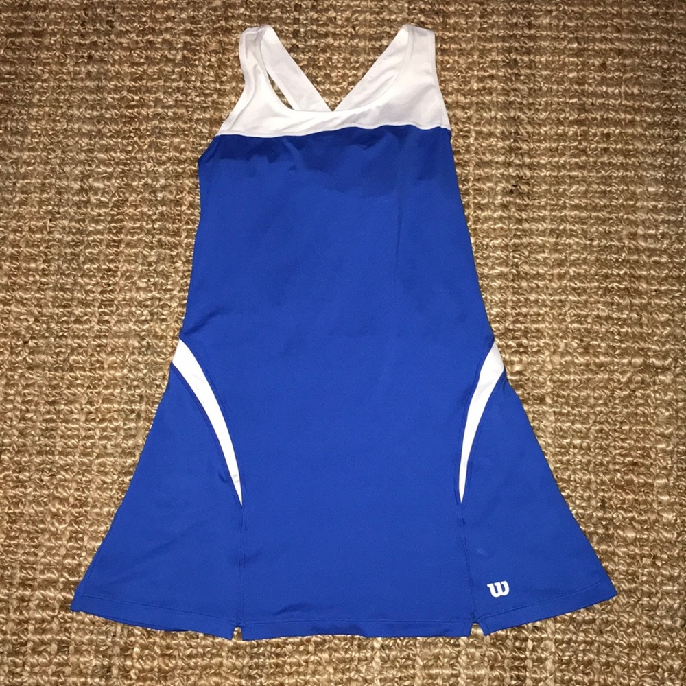 Blue and White Tennis Dress